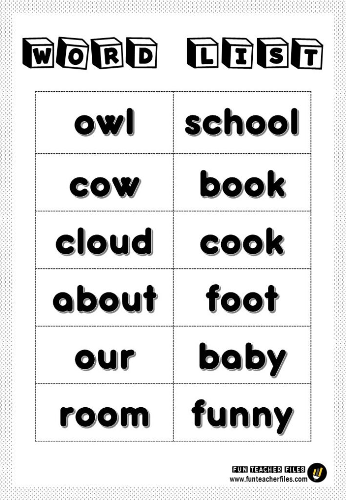 Reading Vocabulary / Primary Word List - Fun Teacher Files