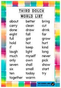 Dolch Sight Words - Fun Teacher Files