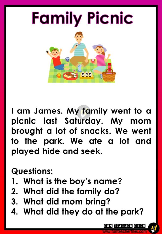 Reading Passages With Comprehension Questions Fun Teacher Files