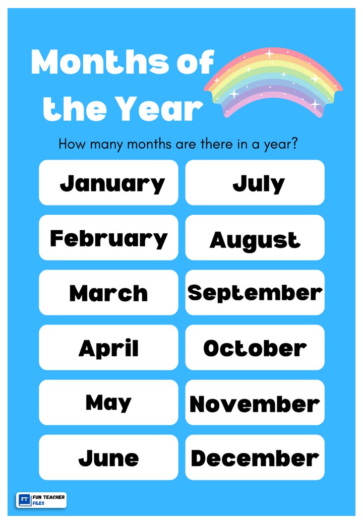 Months and Days Posters - Fun Teacher Files
