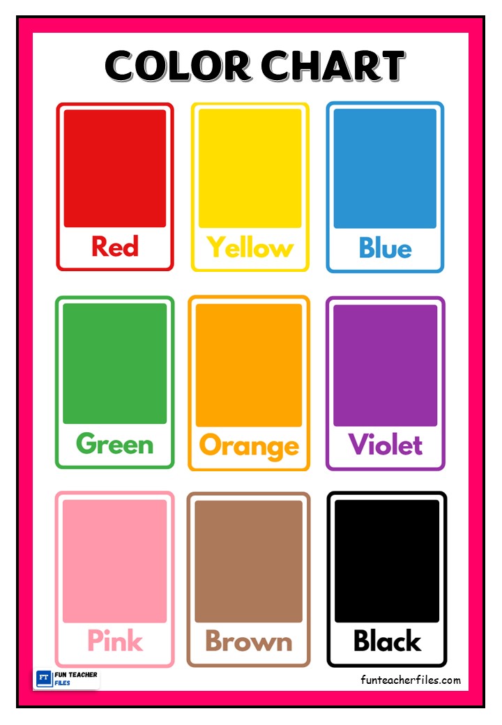 Color Chart - Fun Teacher Files