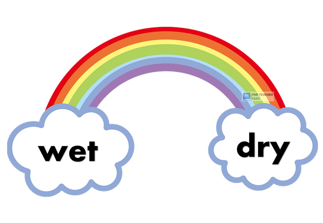 Antonym Rainbow Flashcards - Fun Teacher Files