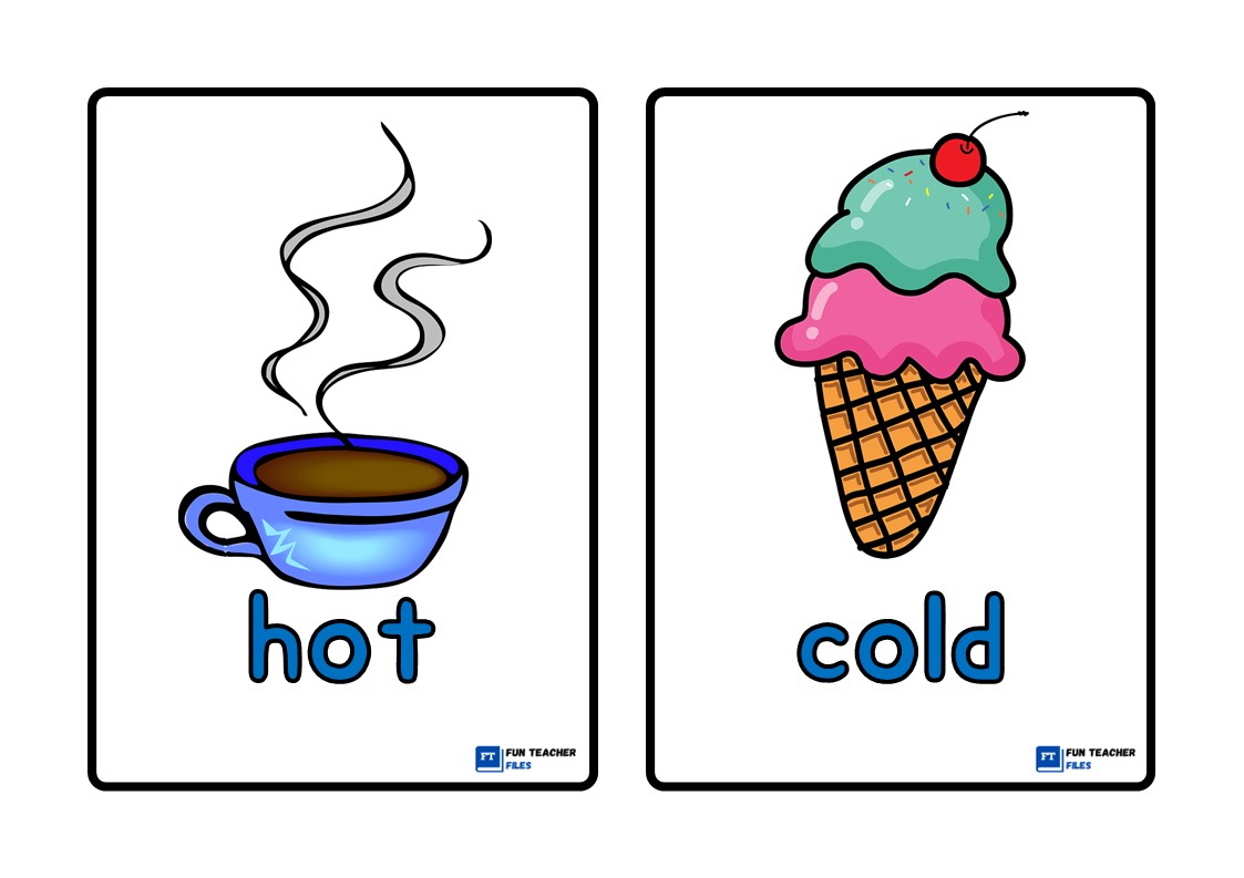 Antonyms Picture Cards Fun Teacher Files