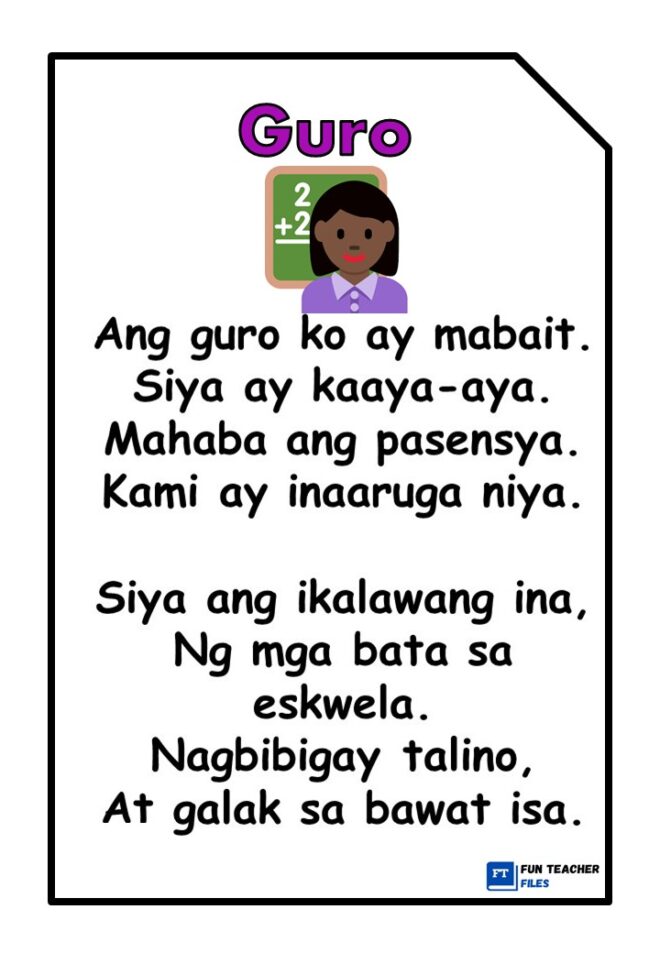 Filipino Reading Passages about School - Fun Teacher Files