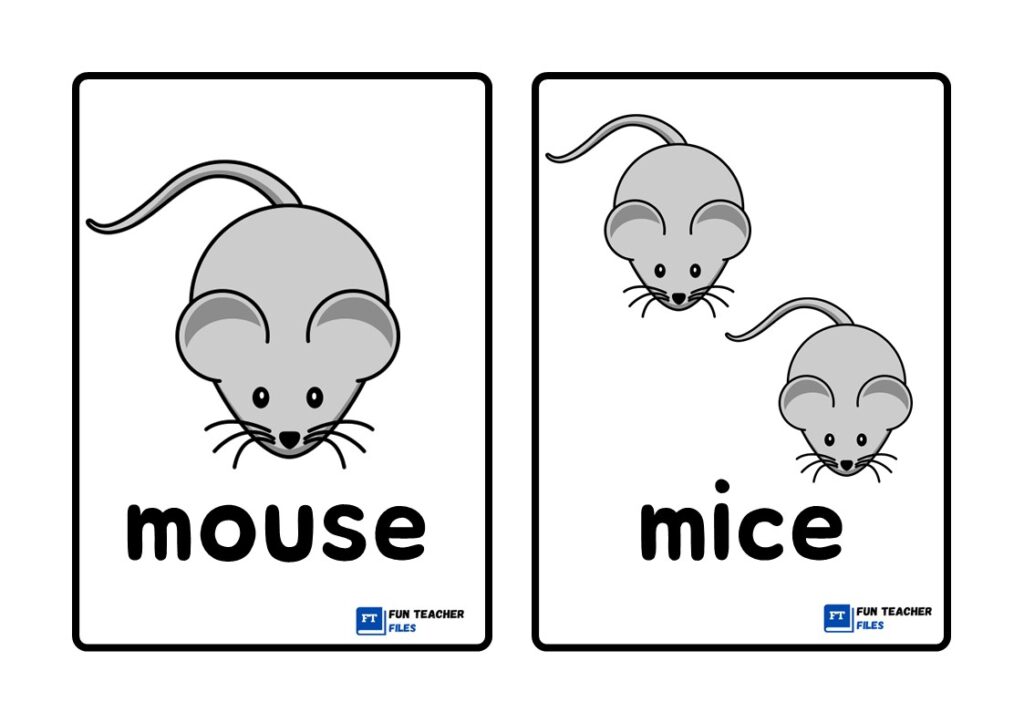 Irregular Plural Nouns Flashcards Fun Teacher Files