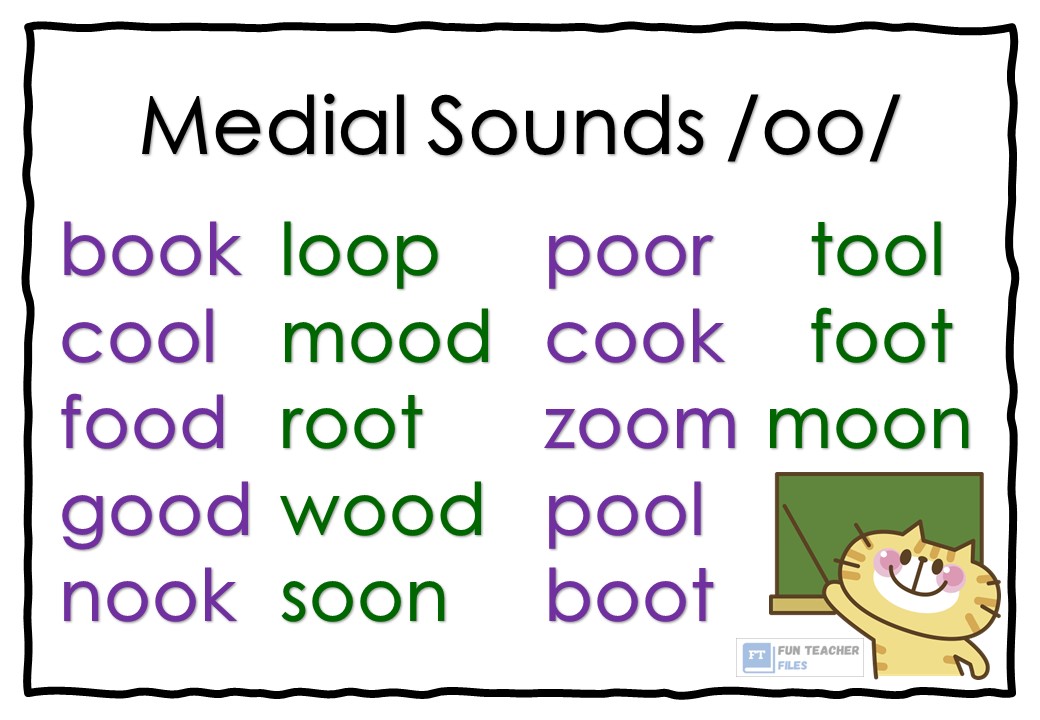 Double Vowels Ee And Oo Words Fun Teacher Files