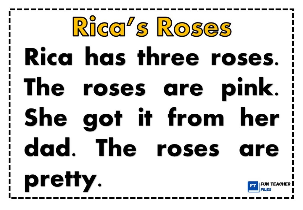 English Reading Passages Set 9 Fun Teacher Files