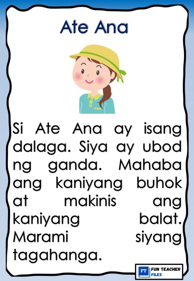 Reading Materials in Filipino about Family - Fun Teacher Files