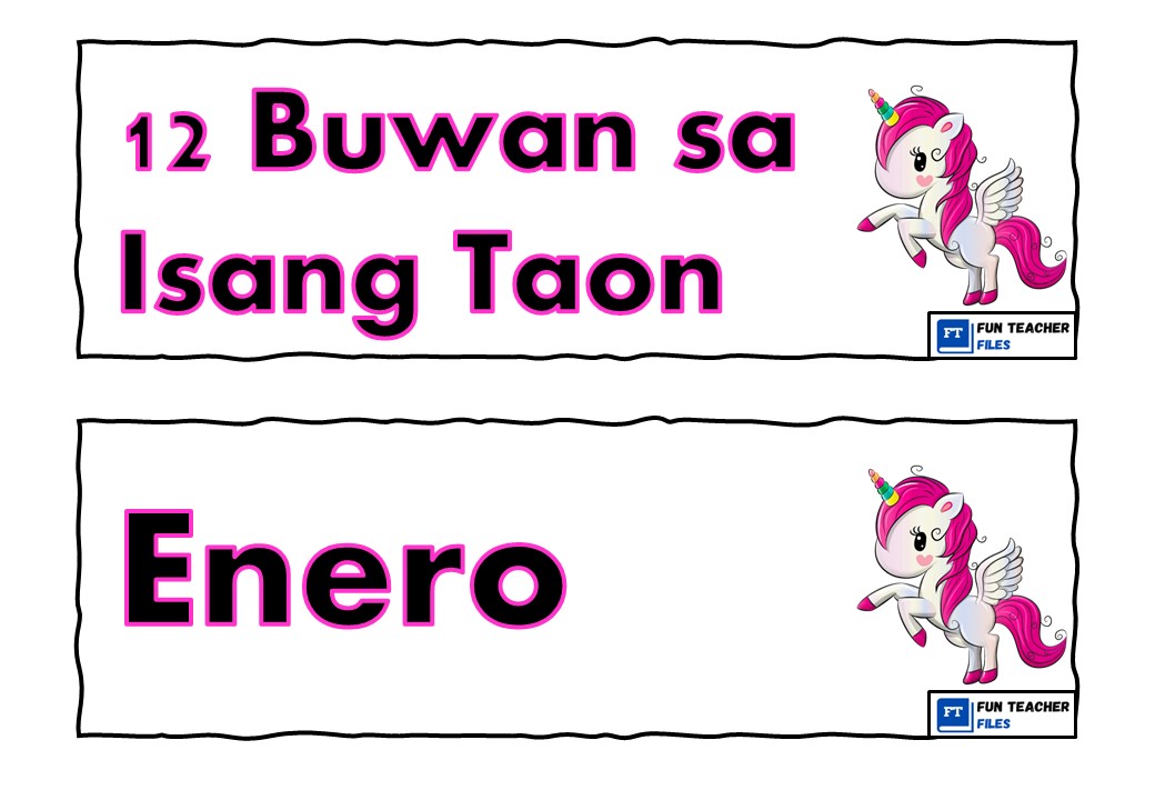 Mga Buwan Sa Isang Taon Chart Laminated Educational M 7387