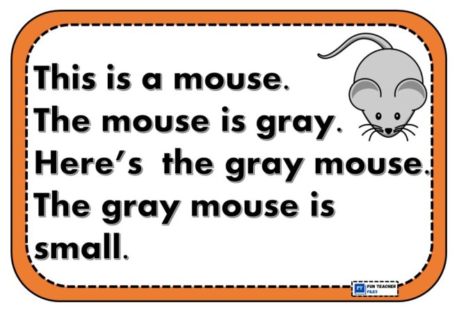 Easy Reading Passages about Colors Set 3 - Fun Teacher Files