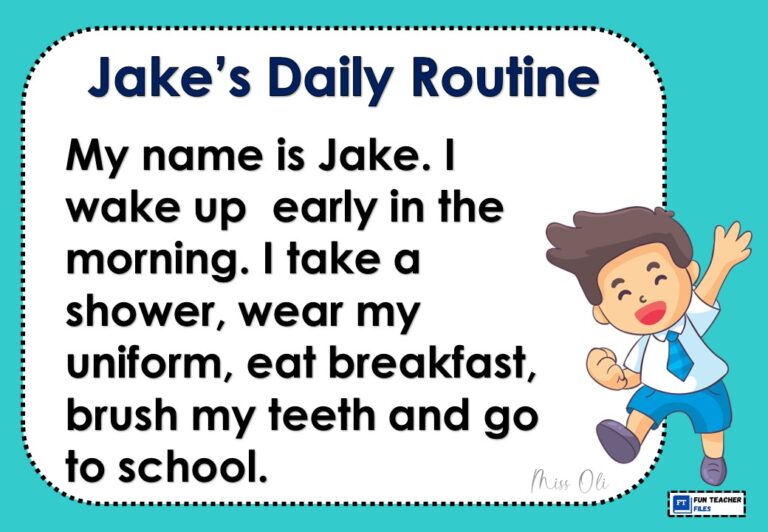 Reading Passages about Daily Routine - Fun Teacher Files