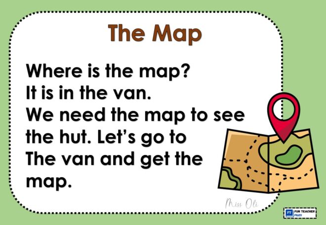 Cvc Map Reading CVC Reading Passages Set 3 - Fun Teacher Files