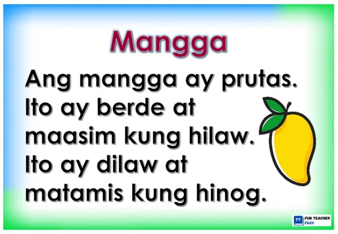 Filipino Reading Passages Set 7 - Prutas - Fun Teacher Files