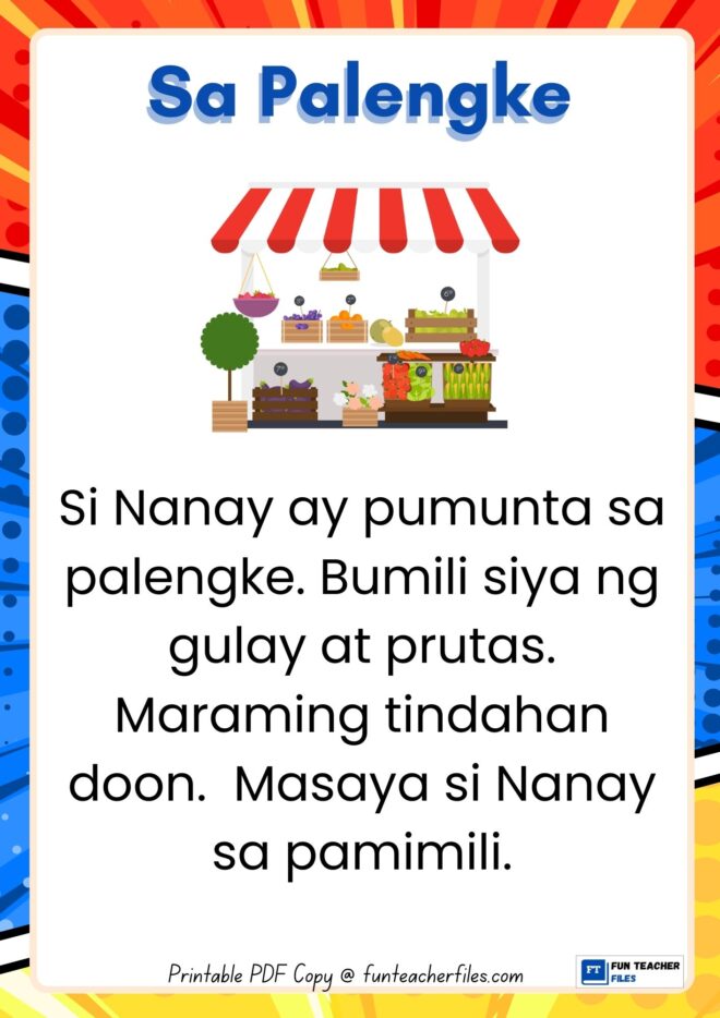 Filipino Reading Passages Set 15 - Places - Fun Teacher Files