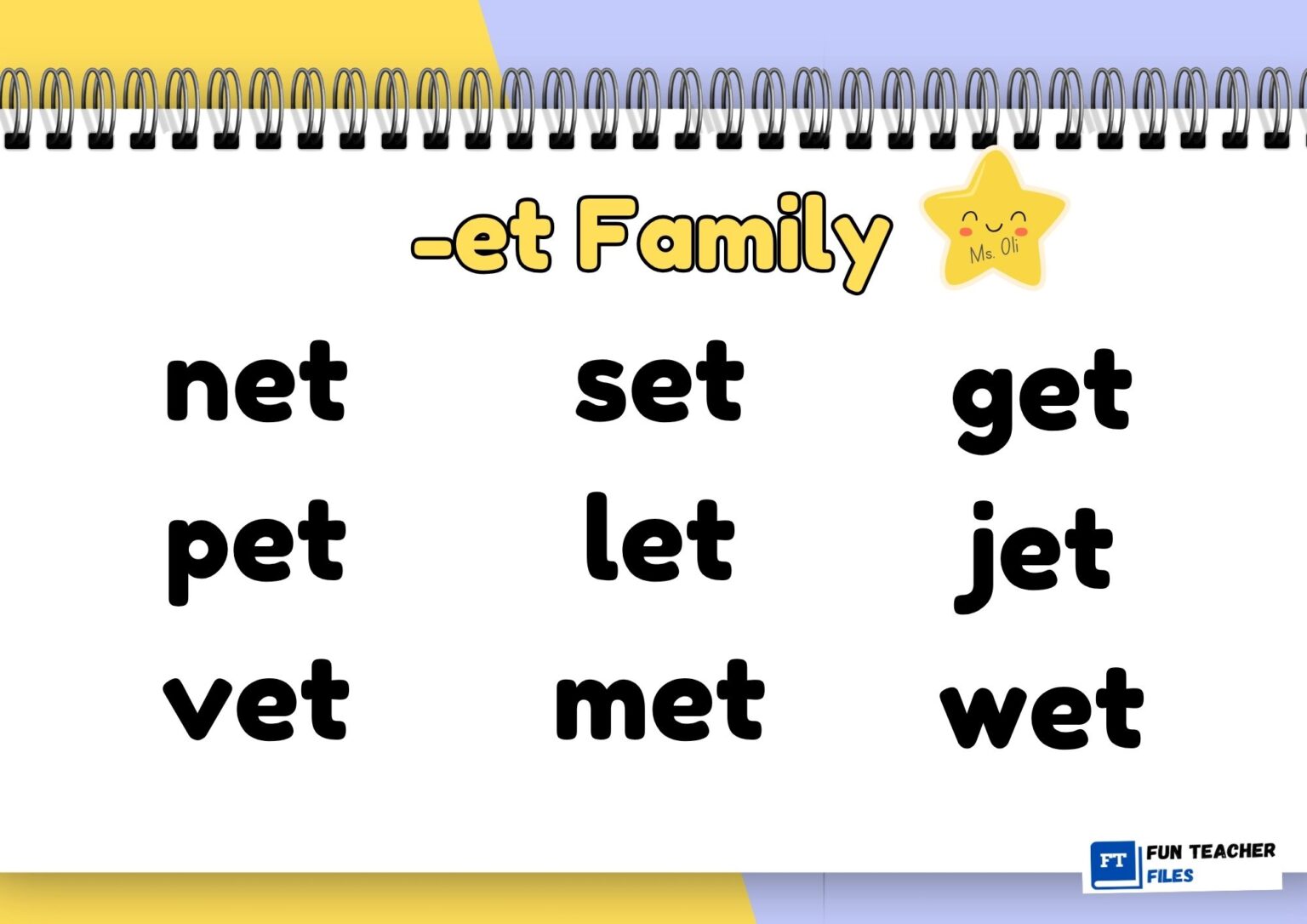 Word Family Archives - Fun Teacher Files